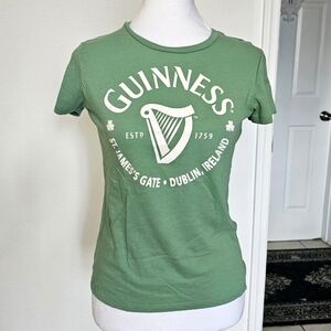 Guinness Women's Green Graphic Tee XS